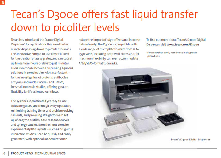 Tecan D300e Digital Dispenser